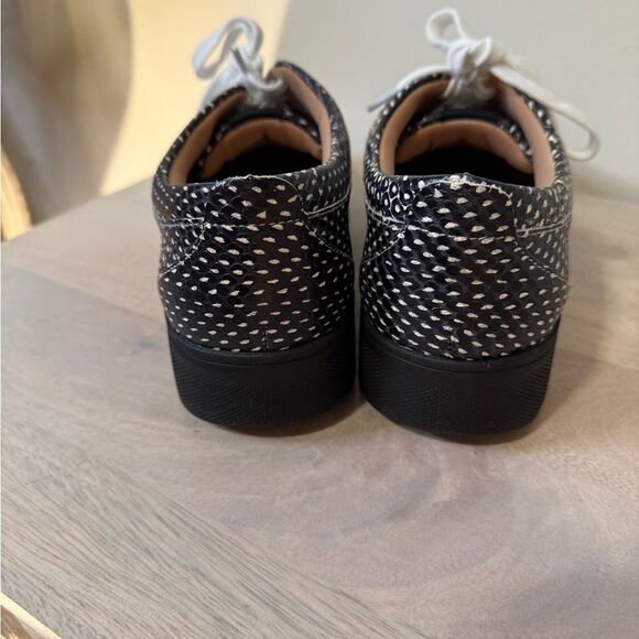 FitFlop Womens Rally Sneaker Size 7 1/2 Black White - Picture 4 of 8